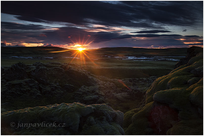 Východ slunce v Holaskjol, Island