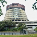 Parlament ve Wellingtonu, Beehive Building = včelí úl, sídlo... | fotografie