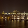 Pražský hrad a Karlův most v noci | fotografie