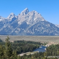 Vyhlidka  "SNAKE RIVER", na tzv. CATHEDRAL GROUP | fotografie